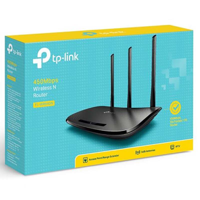 وایرلس روتر بیسیم 450Mbps تی پی لینک TP-Link TL-WR940N کارکرده
