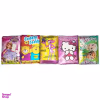 دستمال کاغذی جیبی 10 برگی طرح دخترانه مجموعه 5 عددی