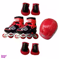 اسکیت کفشی استریت رانر مدل 001 به همراه کلاه و لوازم ایمنی اسکیت