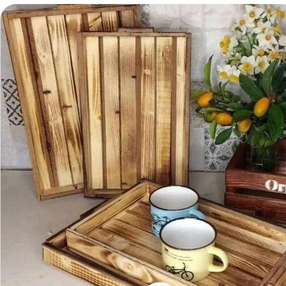سینی چوبی جفتی