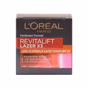 کرم ضد چروک و ضد لک لورال سری REVITALIFT LAZER X3 حاوی GKF20 | فروشگاه ارس ترک
