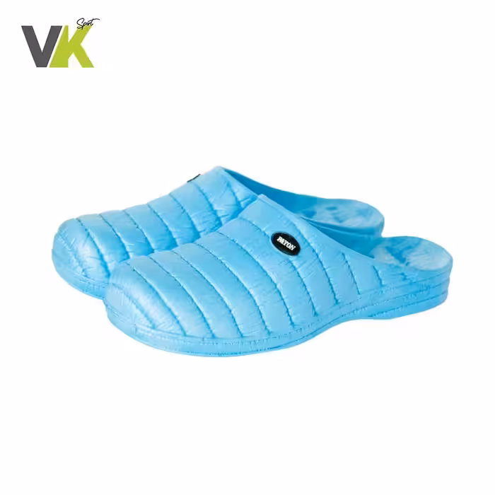 دمپایی زنانه  جلو بسته  پایون مدل ریحان رنگ آبی قبل از ثبت سفارش موجودی بگیرید