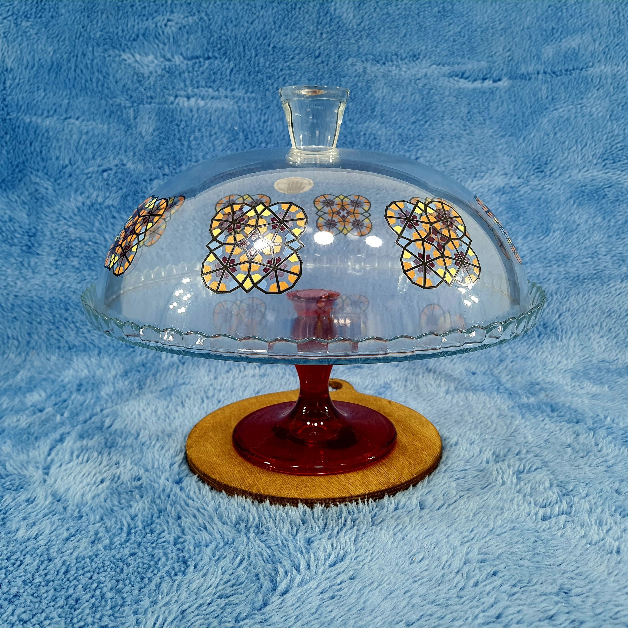 کاپ کیک پایه دار  پاشاباغچه ترکیه کد 95200 گلدار جعبه کادویی