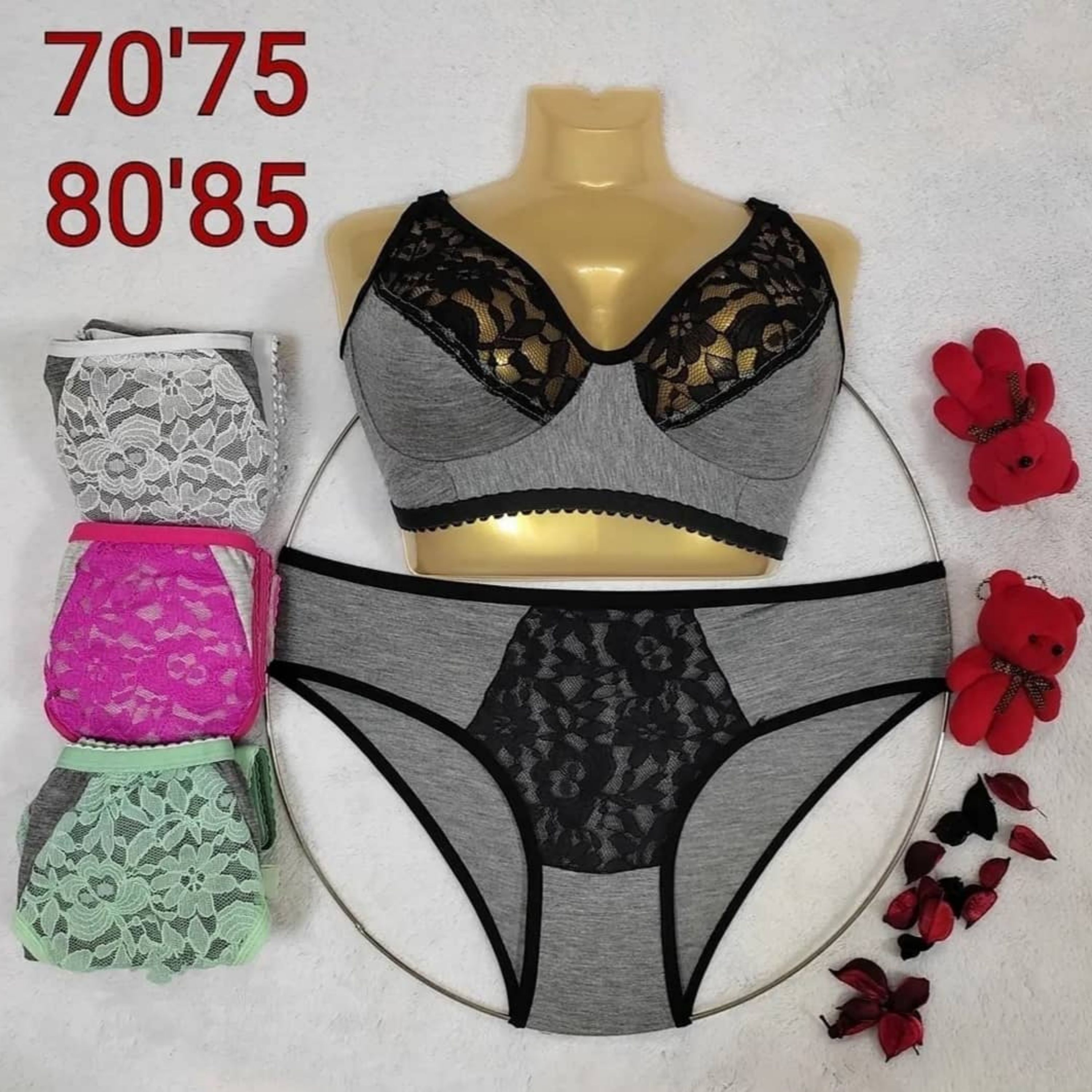 ست سوتین و شورت زنانه مدل 57 سایز 70 تا 80