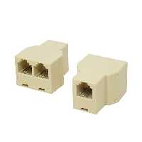 مادگی سوکت تلفن مدل تبدیل 1 به 2 مجموعه 2 عددی