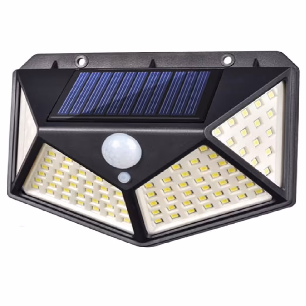 چراغ خورشیدی هوشمند سنسور دار مدل Hg-100LED