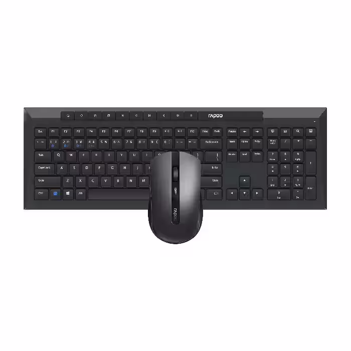 کیبورد و ماوس بی سیم رپو مدل 8210M Black با حروف فارسی
