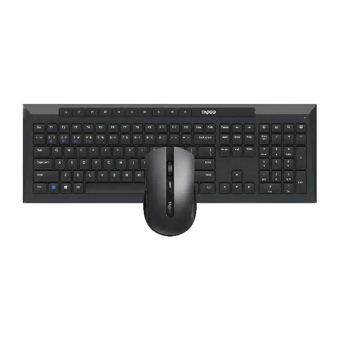 کیبورد و ماوس بی سیم رپو مدل 8210M Black با حروف فارسی