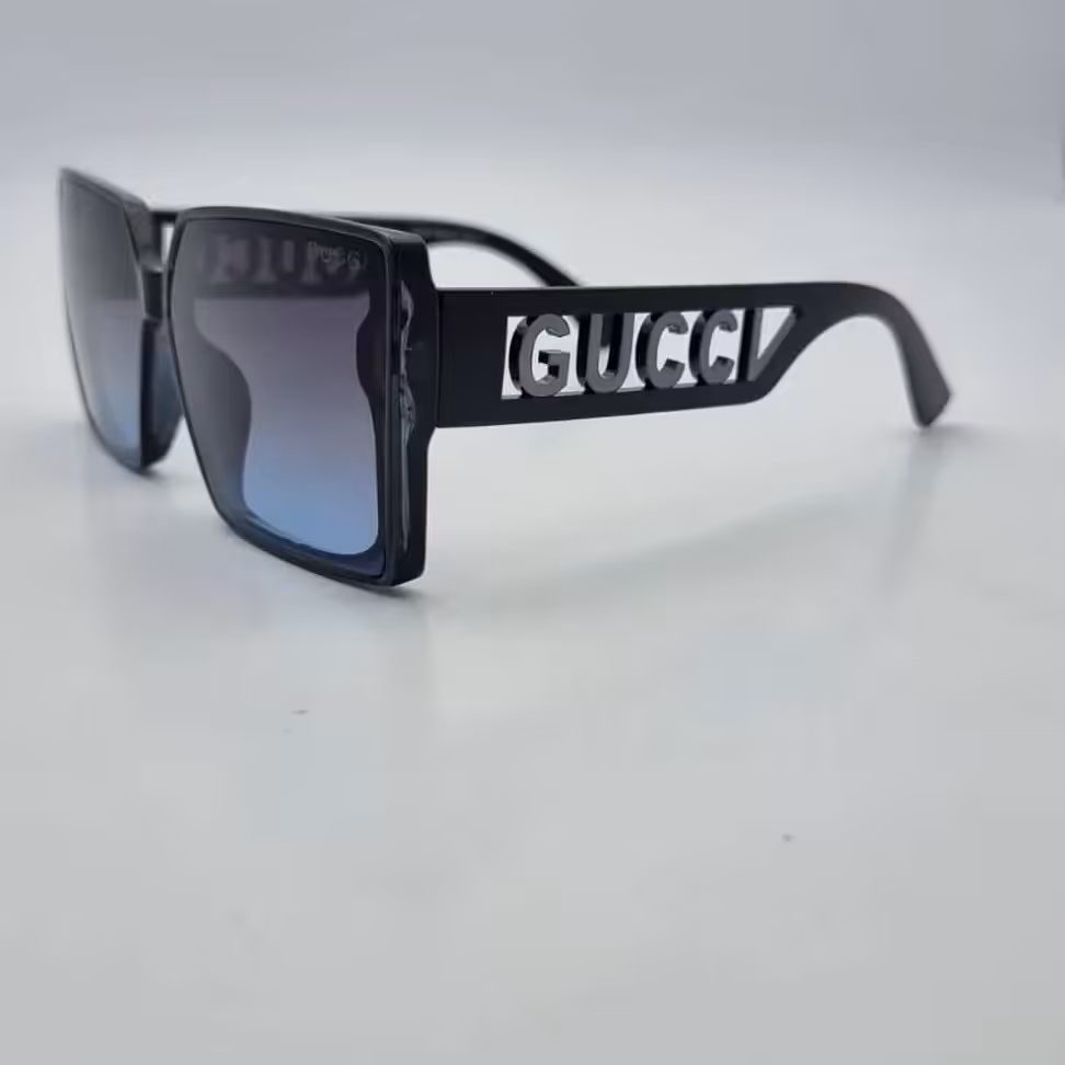 عینک آفتابی زنانه ومردانه مارک گوچی (شیشه مشکی هایلایت)