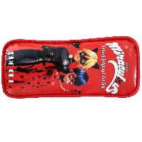 جامدادی طرح دختر کفشدوزکی و گربه سیاه مدل سه زیپ