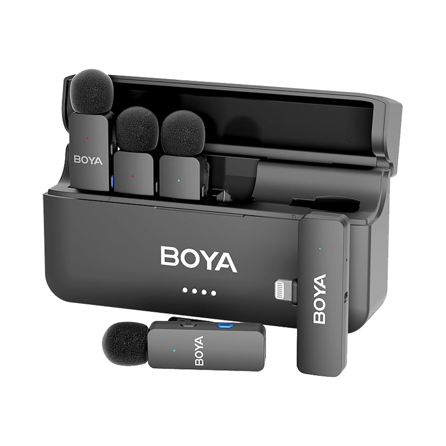 میکروفون بی سیم بویا چهار کاربره لایتنینگ BOYA BY-V4D Wirreless Lightning Microphone
