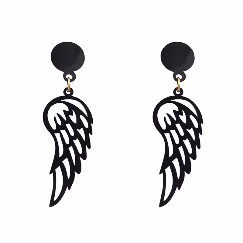 گوشواره پلکسی طرح بال فرشته