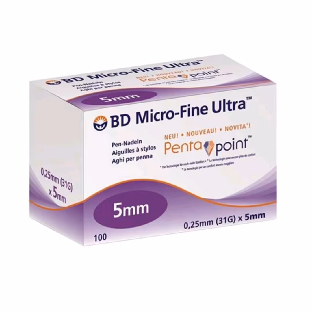 سرسوزن سایز 5 پن انسولین بی دی