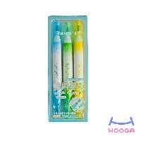 هایلایتر شاین دار سه رنگ طیف سبز - هوگا شاپ - فروش انواع محصولات فانتزی