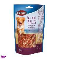غذای تشویقی سگ تریکسی مدل Rice Duck Balls وزن 80 گرم