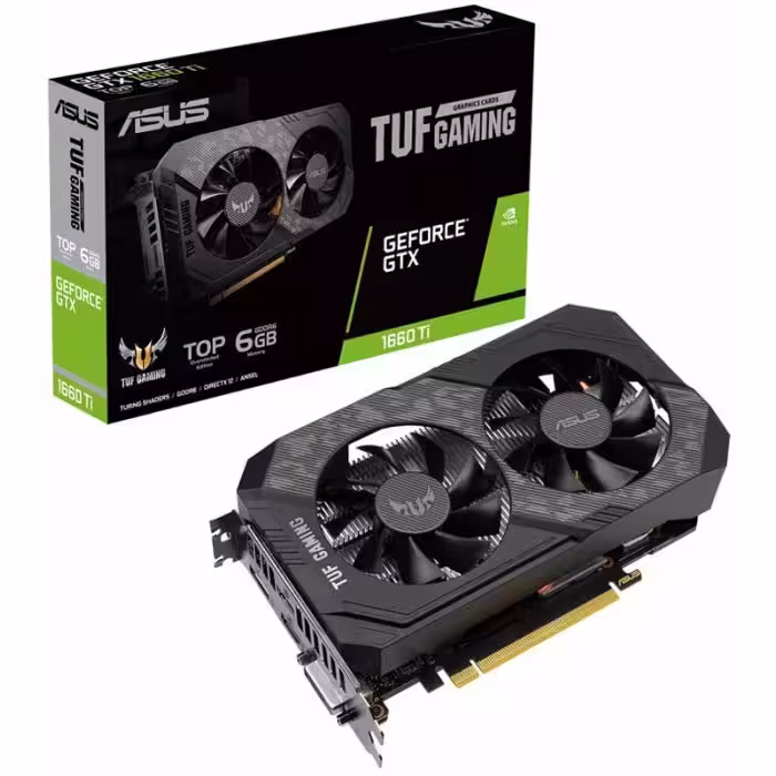 کارت گرافیک ایسوس TUF Gaming GTX 1660 Ti TOP 6GB