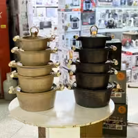 سرویس قابلمه گرانیتی 10 پارچه زیو مدل ZCS-8520 طرح الایت