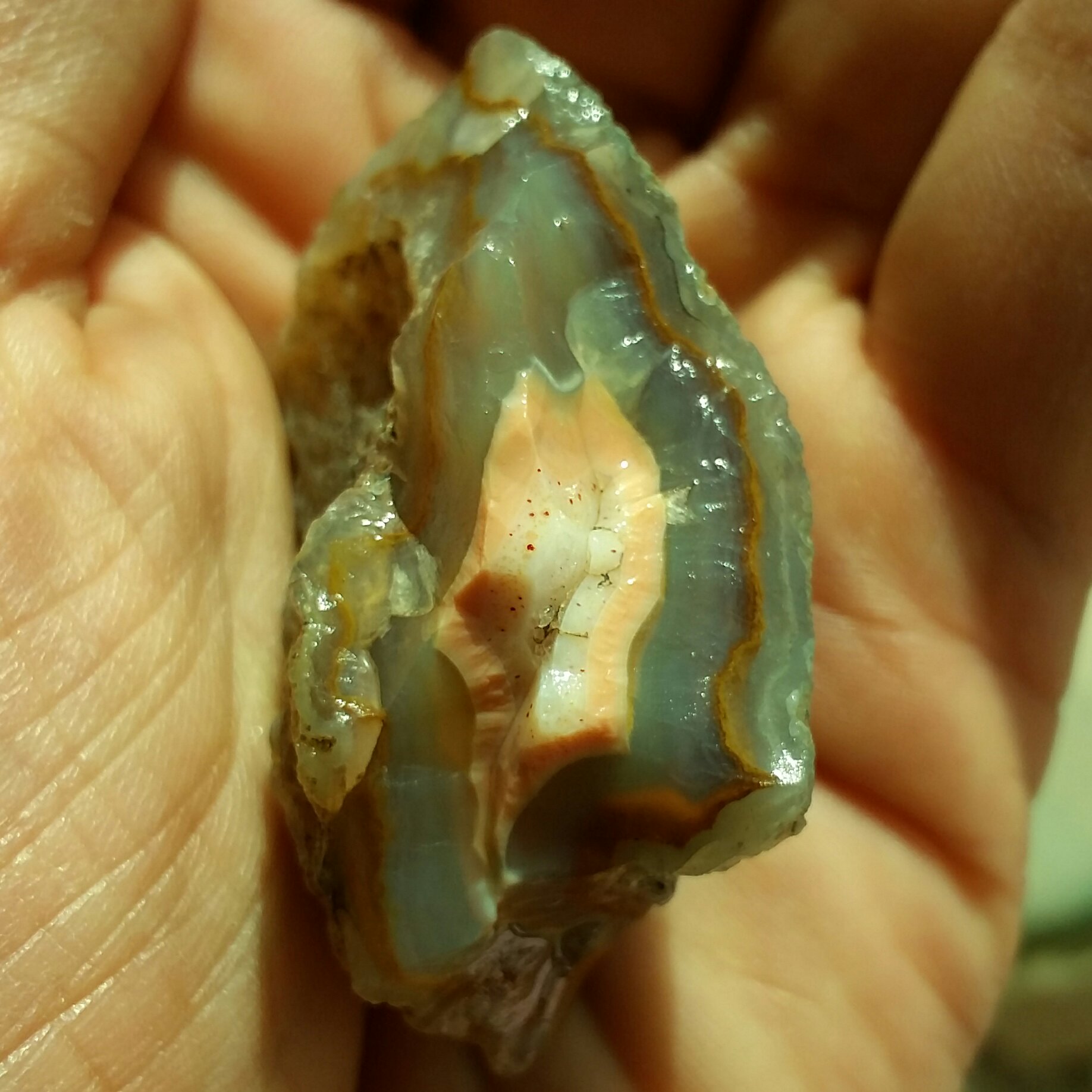 سنگ راف عقیق سلیمانی رنگی خااااص 100 درصد طبیعی