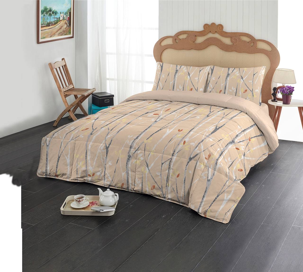 روتختی یک نفره آلوئه ورا لومانا 4تکه طرح MILANA