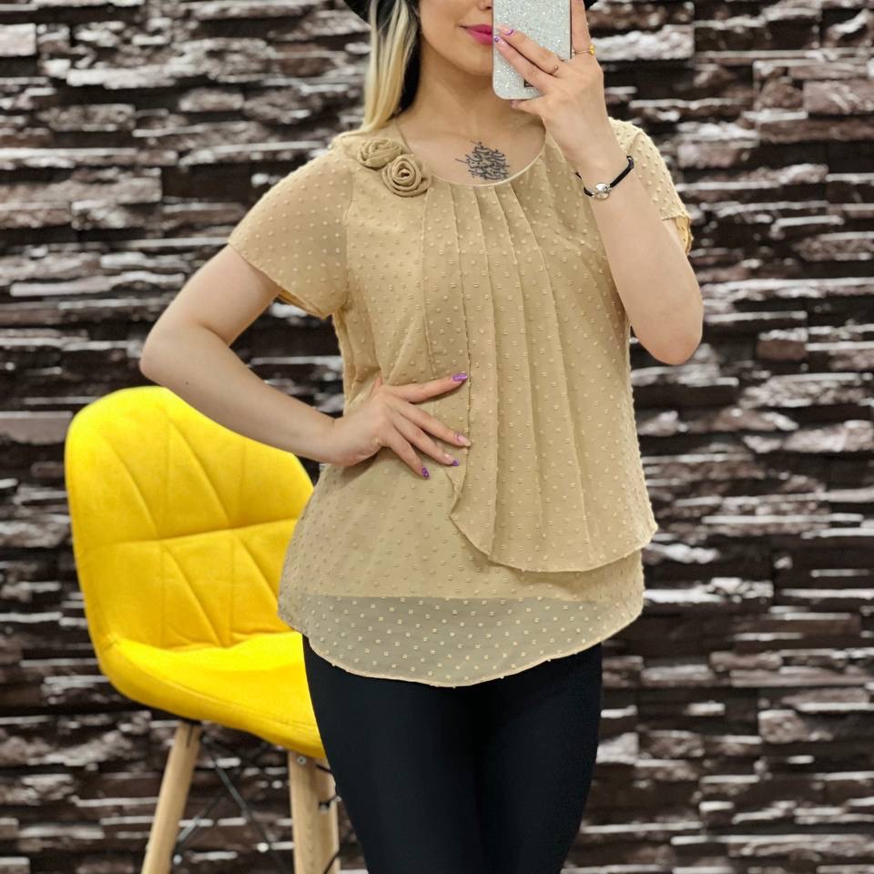 شومیز گل رز