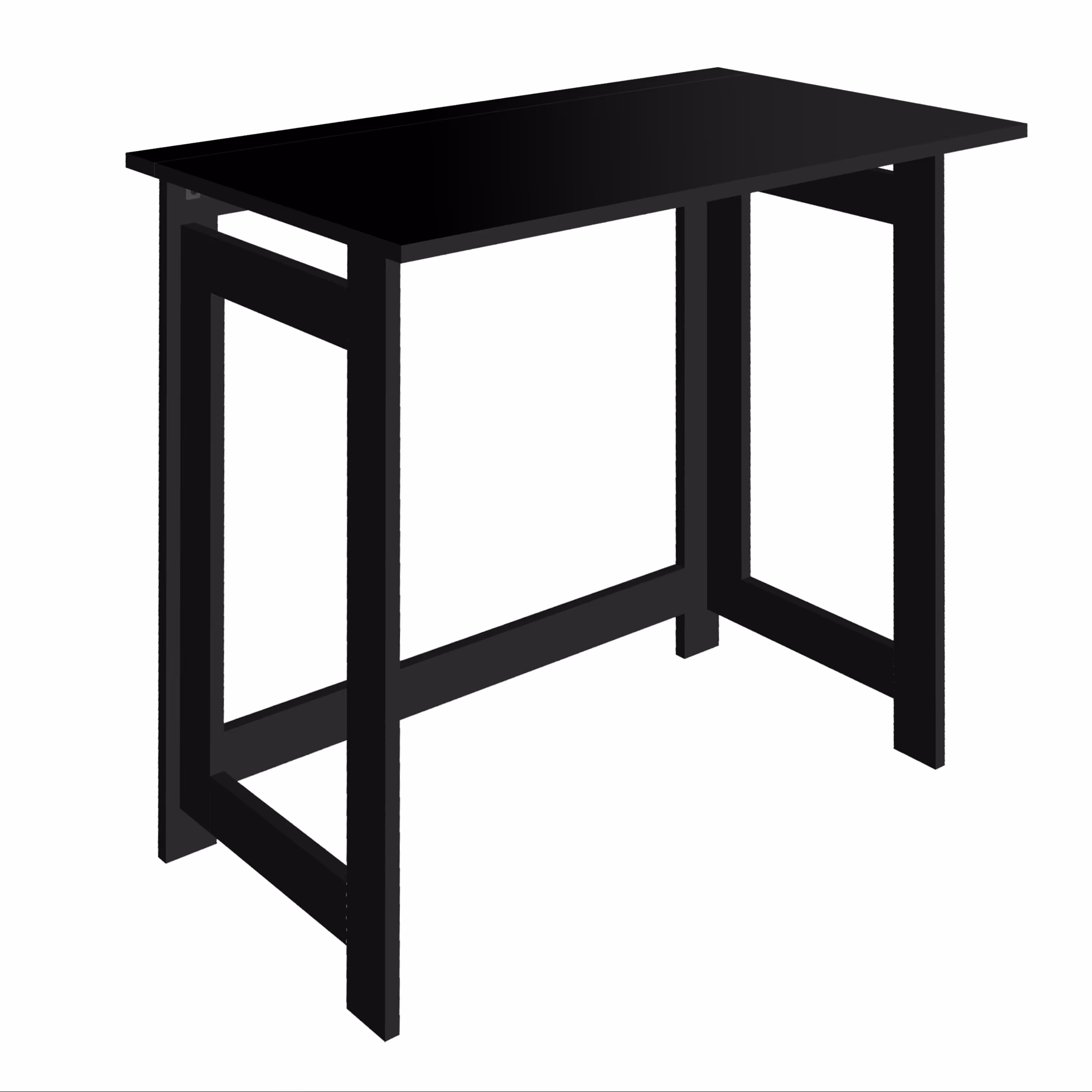 میز تحریر ابرا (تاشوی) مدل ESFID (سرهم نشده) رنگ مشکی