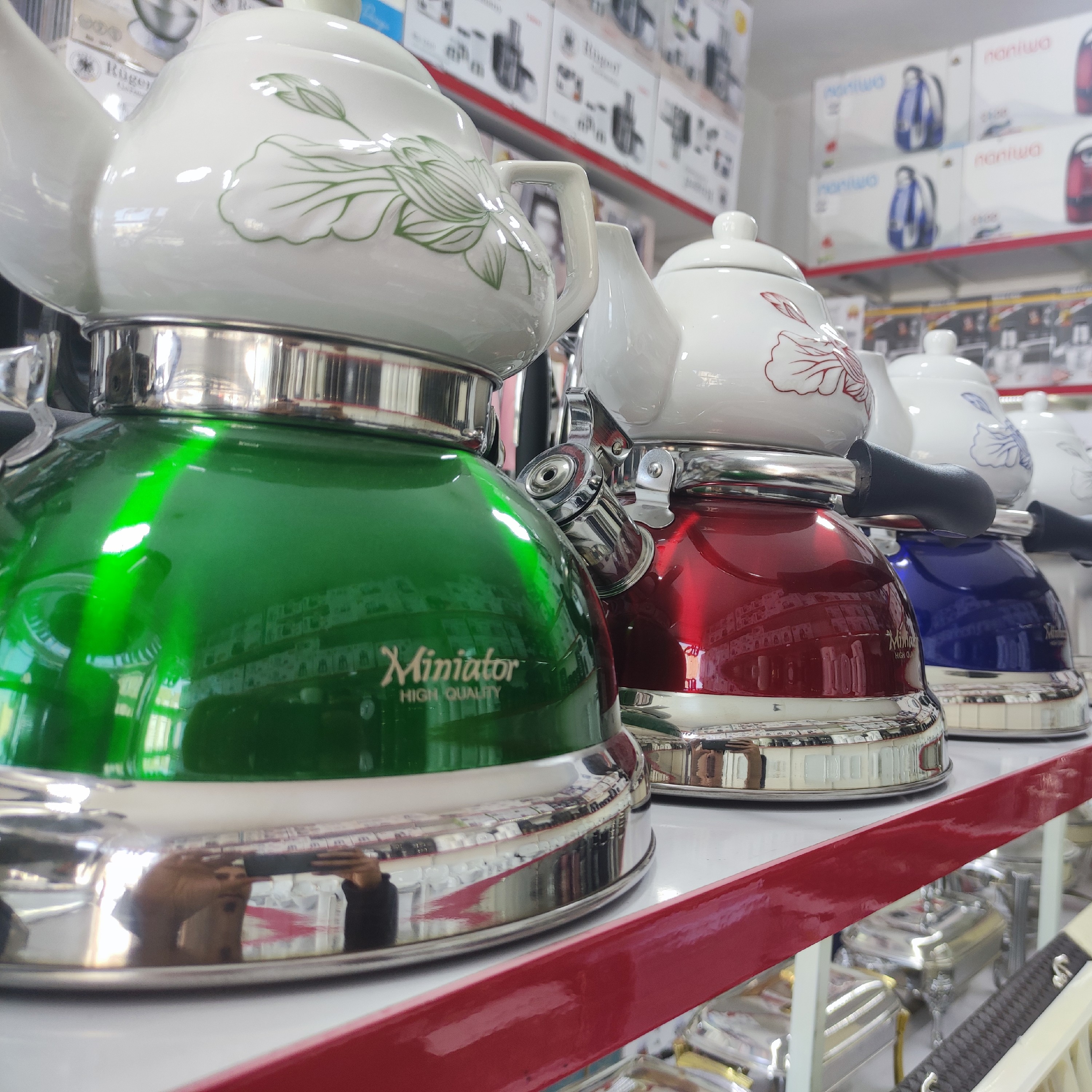 کتری و قوری سوتی کف چدنی