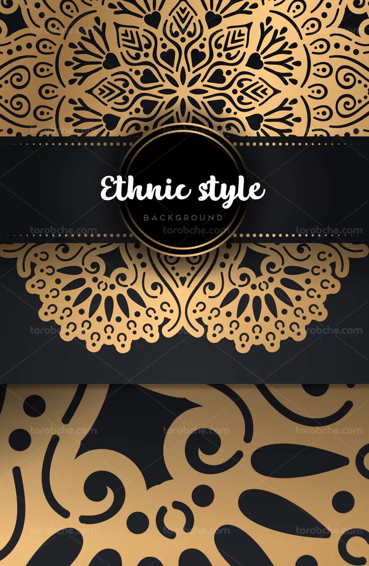 وکتور بکگراند سنتی طلایی | گرافیک با طعم تربچه