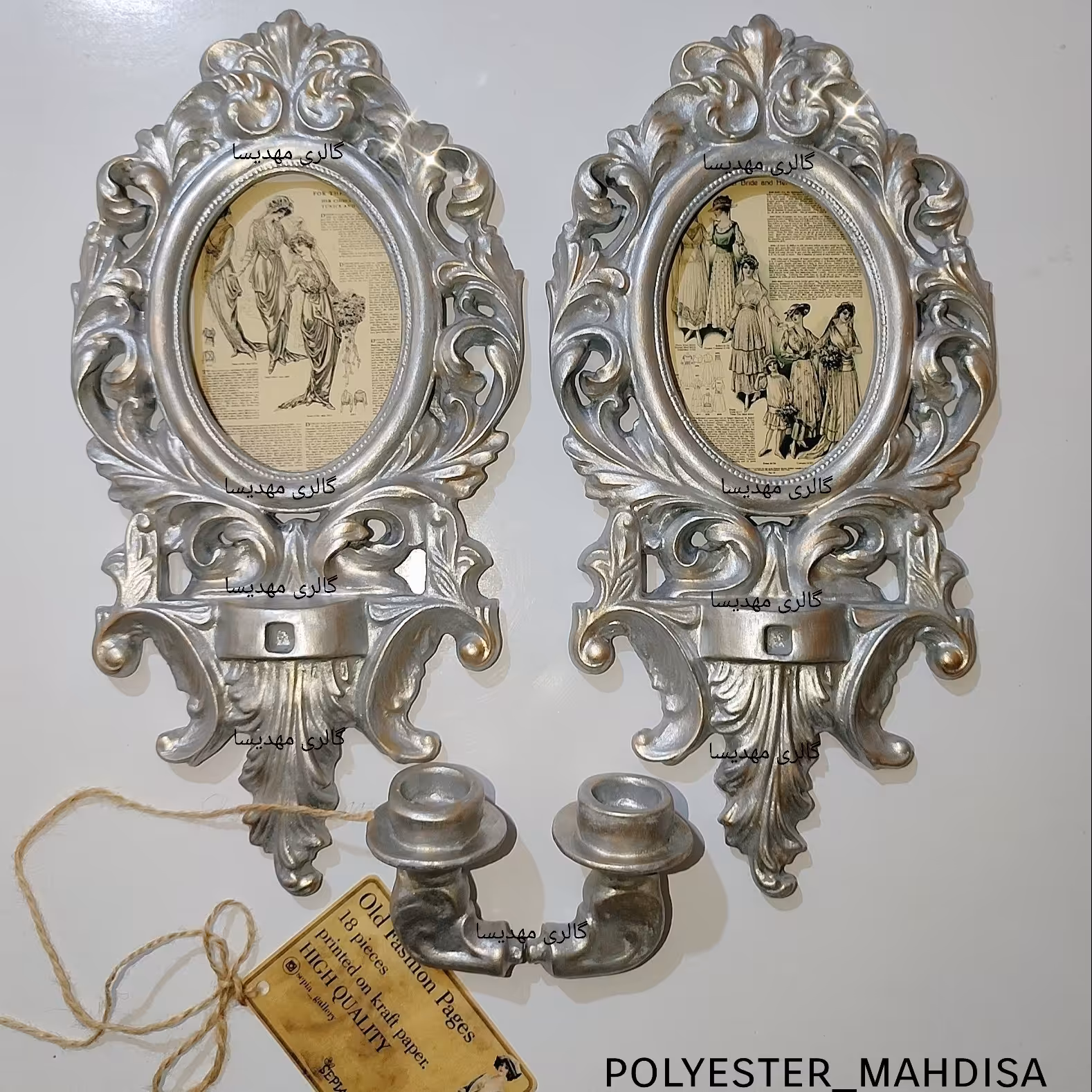 شمعدان دیواری  شمعدان دیوارکوب دررنگ دلخواه شما قابل شستشو