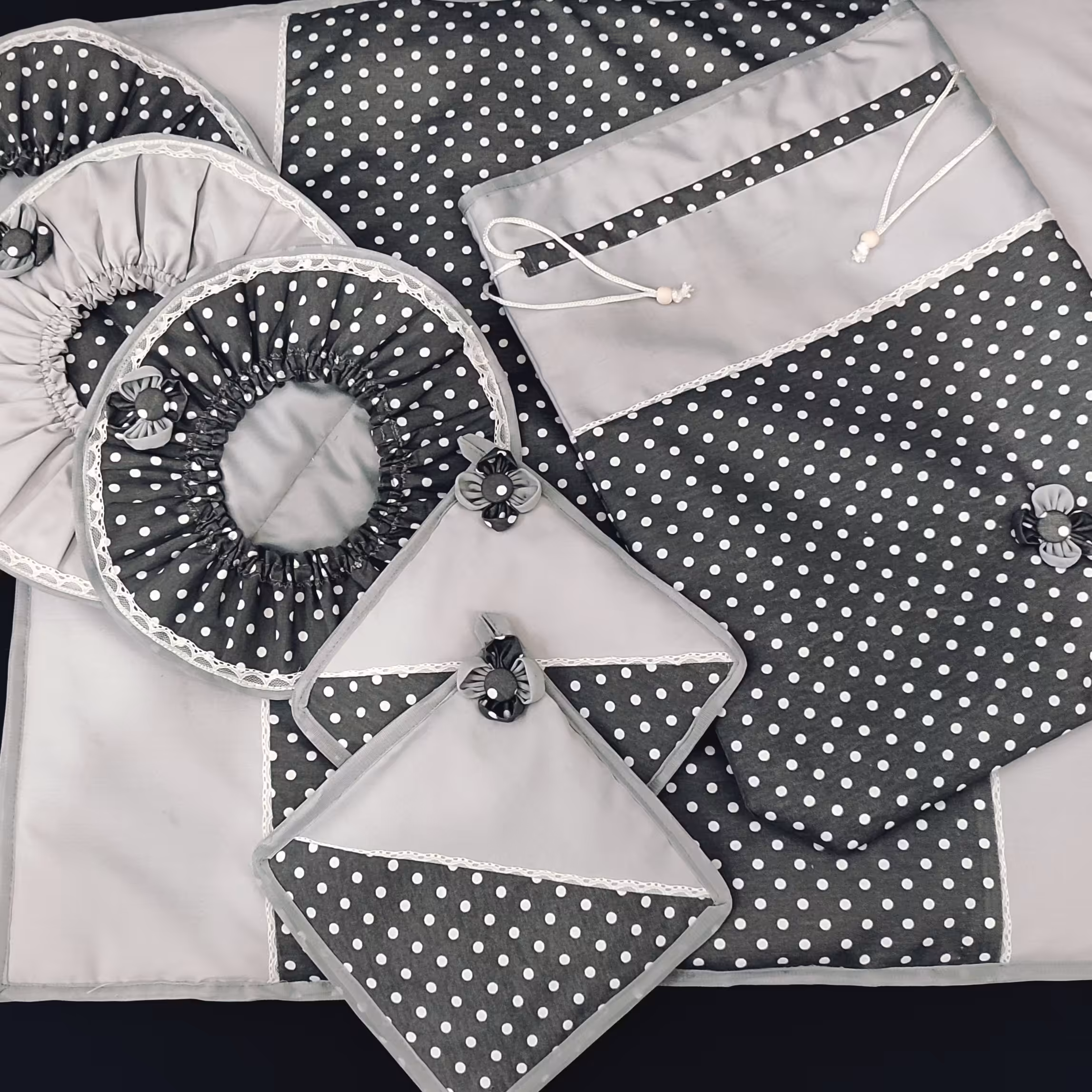 سرویس آشپزخانه  8تکه خال دار