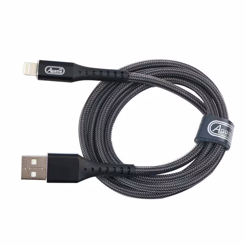 کابل شارژ آیفون روکش فلزی