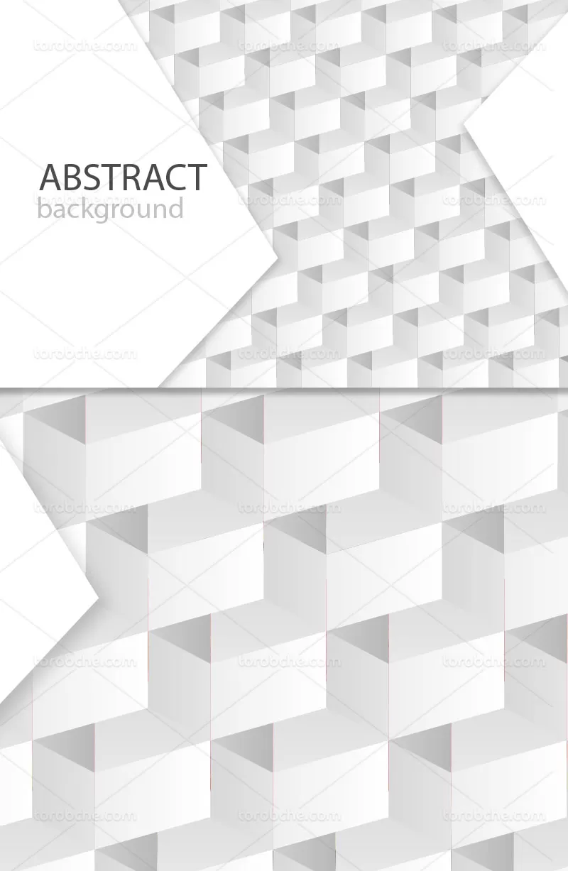 وکتور زمینه سفید انتزاعی | گرافیک با طعم تربچه