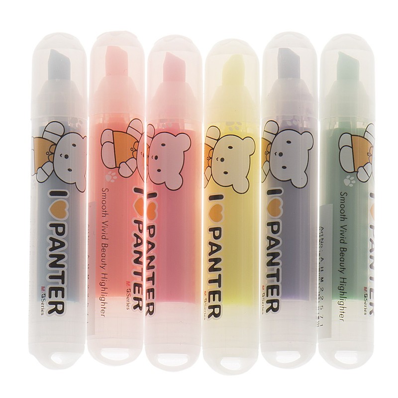 ماژیک هایلایت پنتر 6 رنگ مدل I LOVE PANTER 