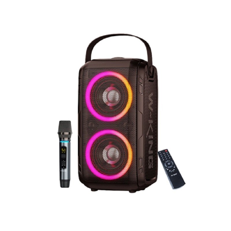 اسپیکر بلوتوثی قابل حمل W-KING T9 رنگ مشکی