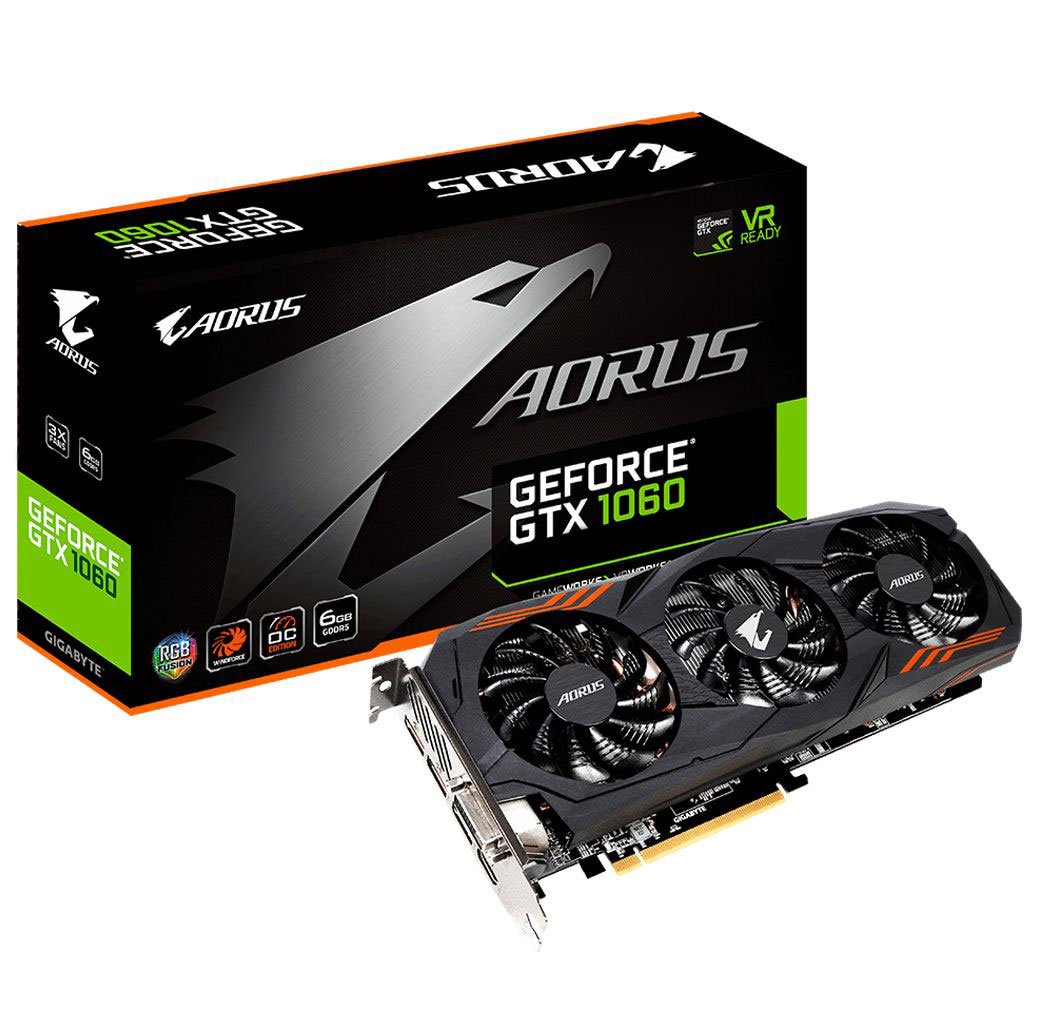 کارت گرافیک گیگابایت مدل Gigabyte AORUS GTX 1060 6G