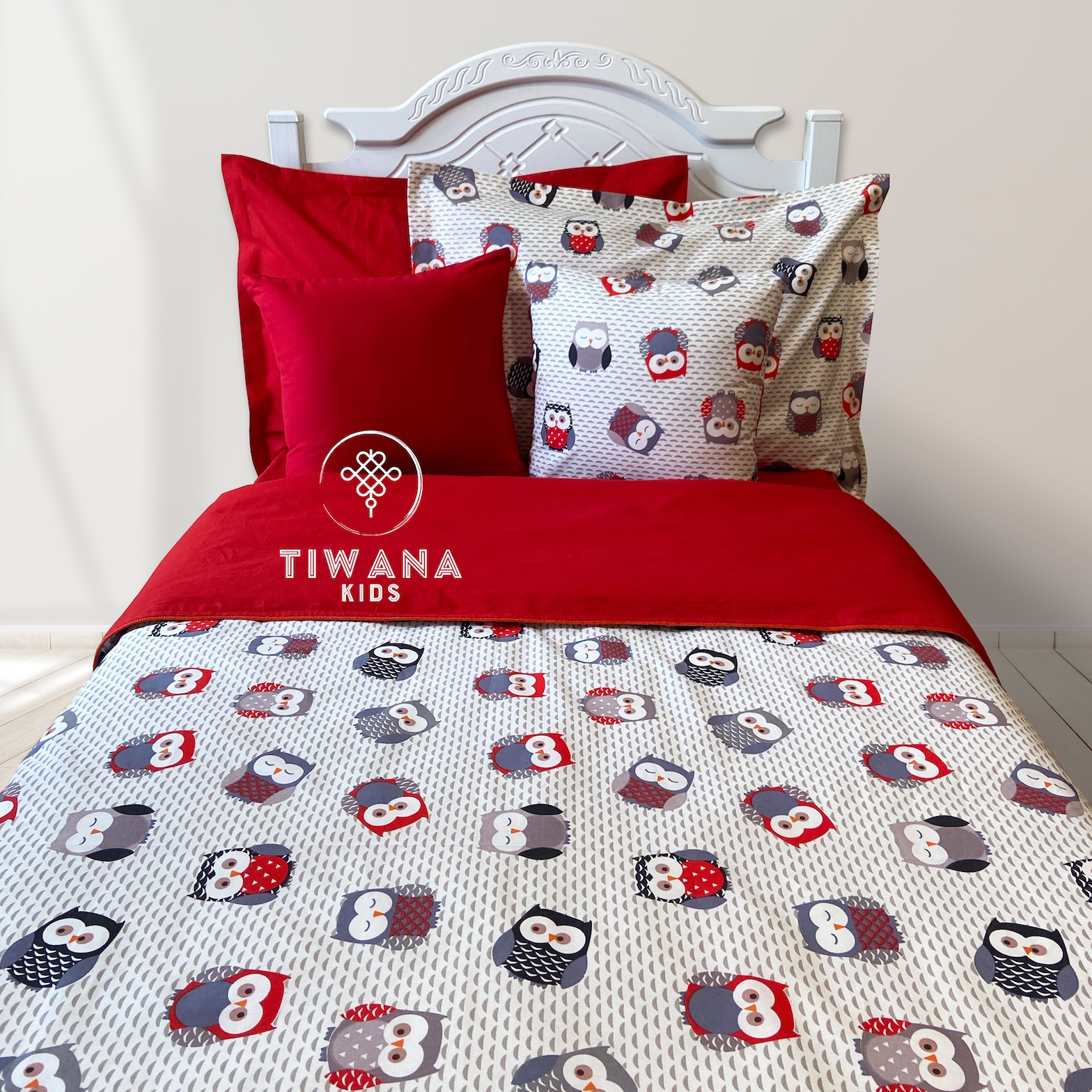 سرویس روتختی یک نفره مدل جغد با پارچه ترک