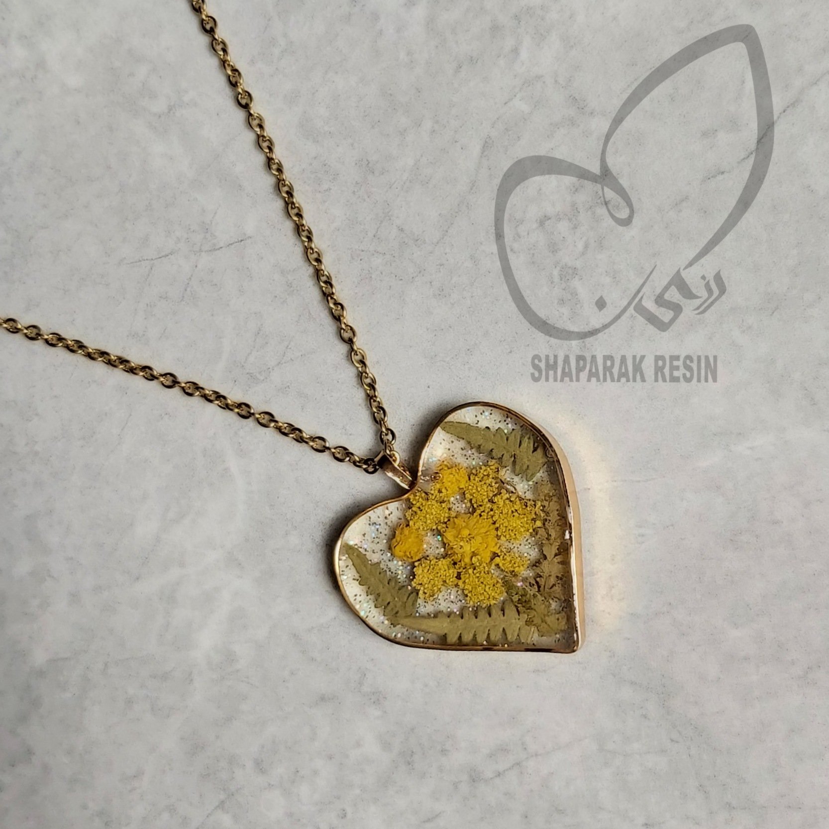 گردنبند رزینی تمام استیل