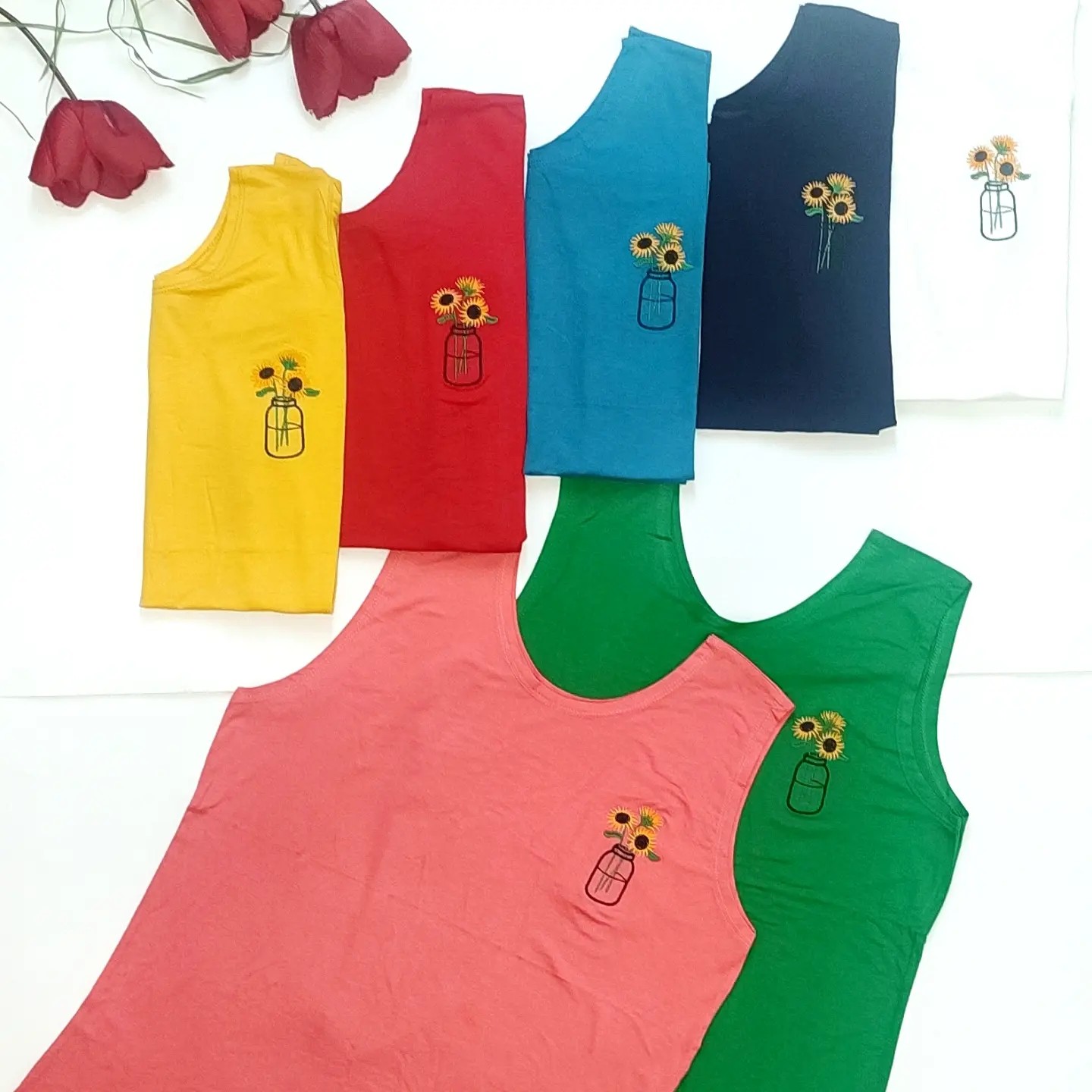 تاپ زنانه ویسکوز پنبه