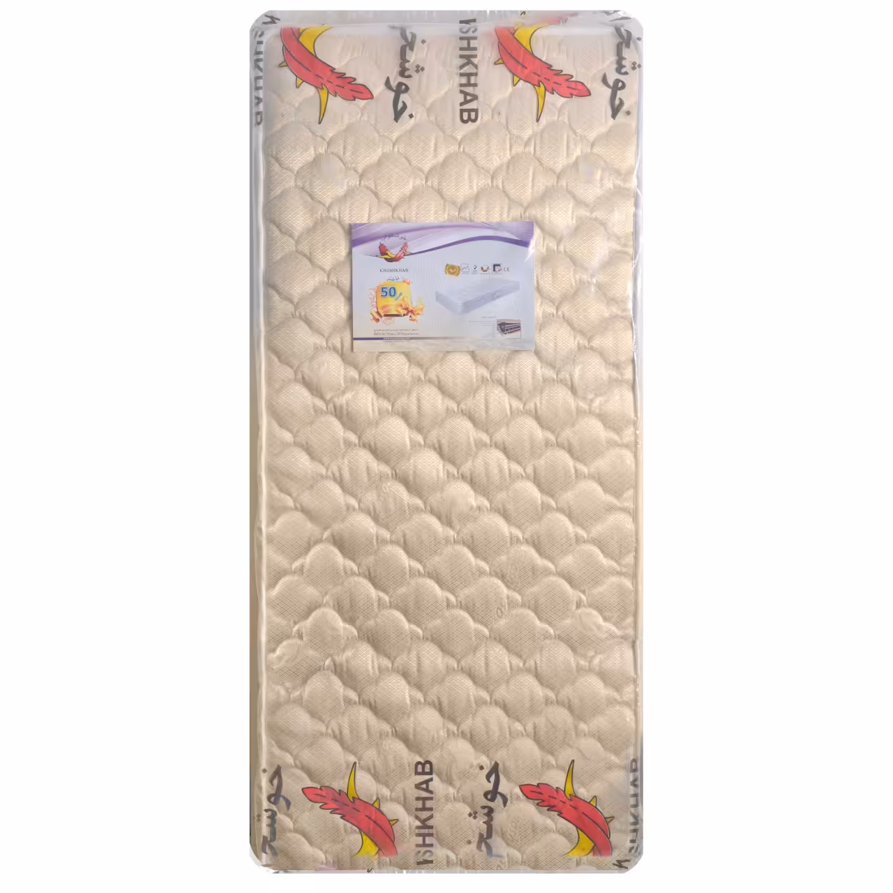 تشک یکنفره خوشخواب مدل آلینا سایز 90×200 سانتی متر