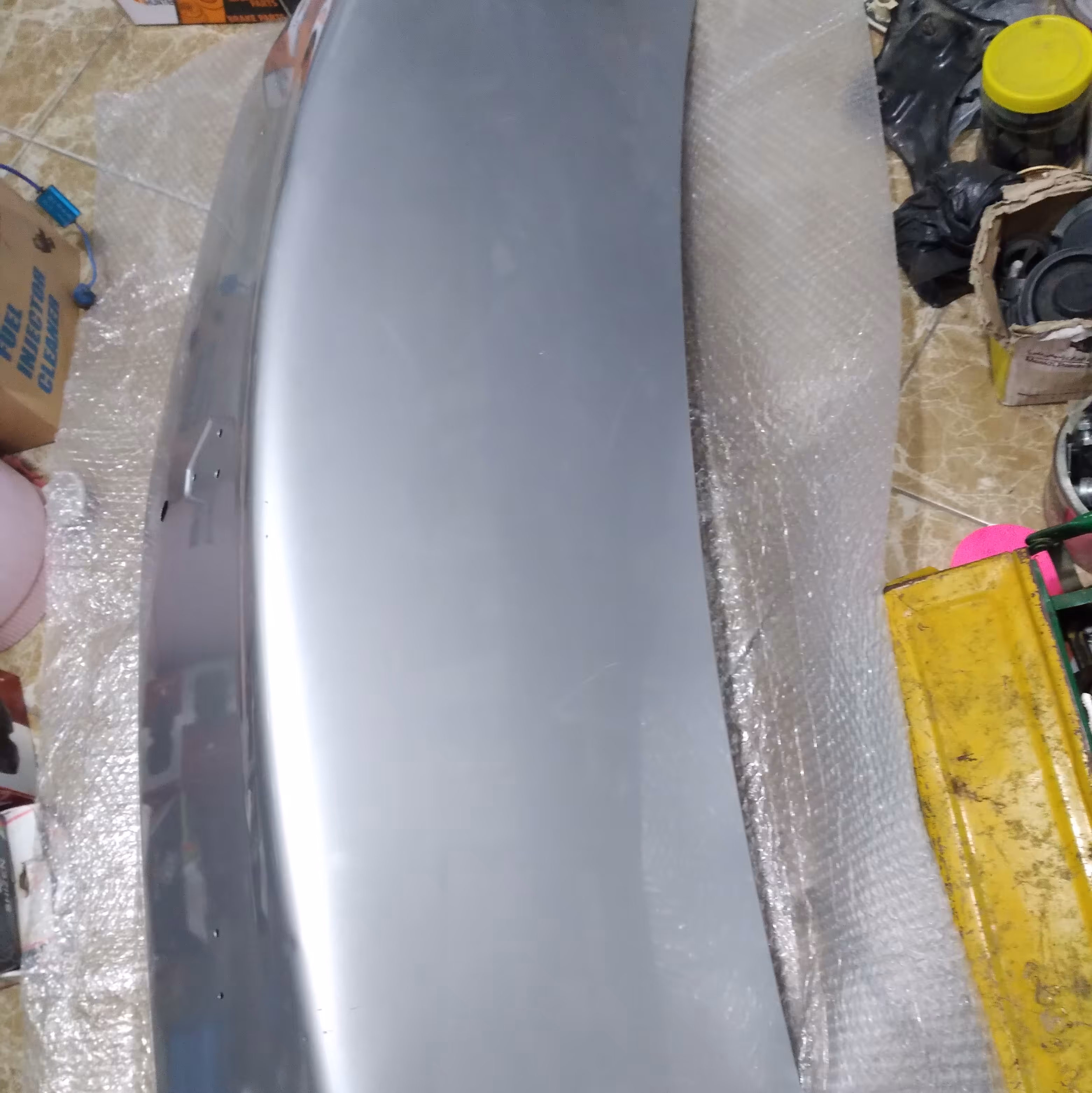 درب صندوق النود نقره ای بدون خط و خش