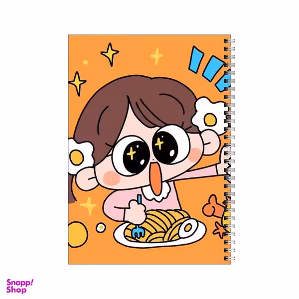 دفتر مشق 100 برگ بامبیلیپ طرح دختر و نیمرو کد 3205581