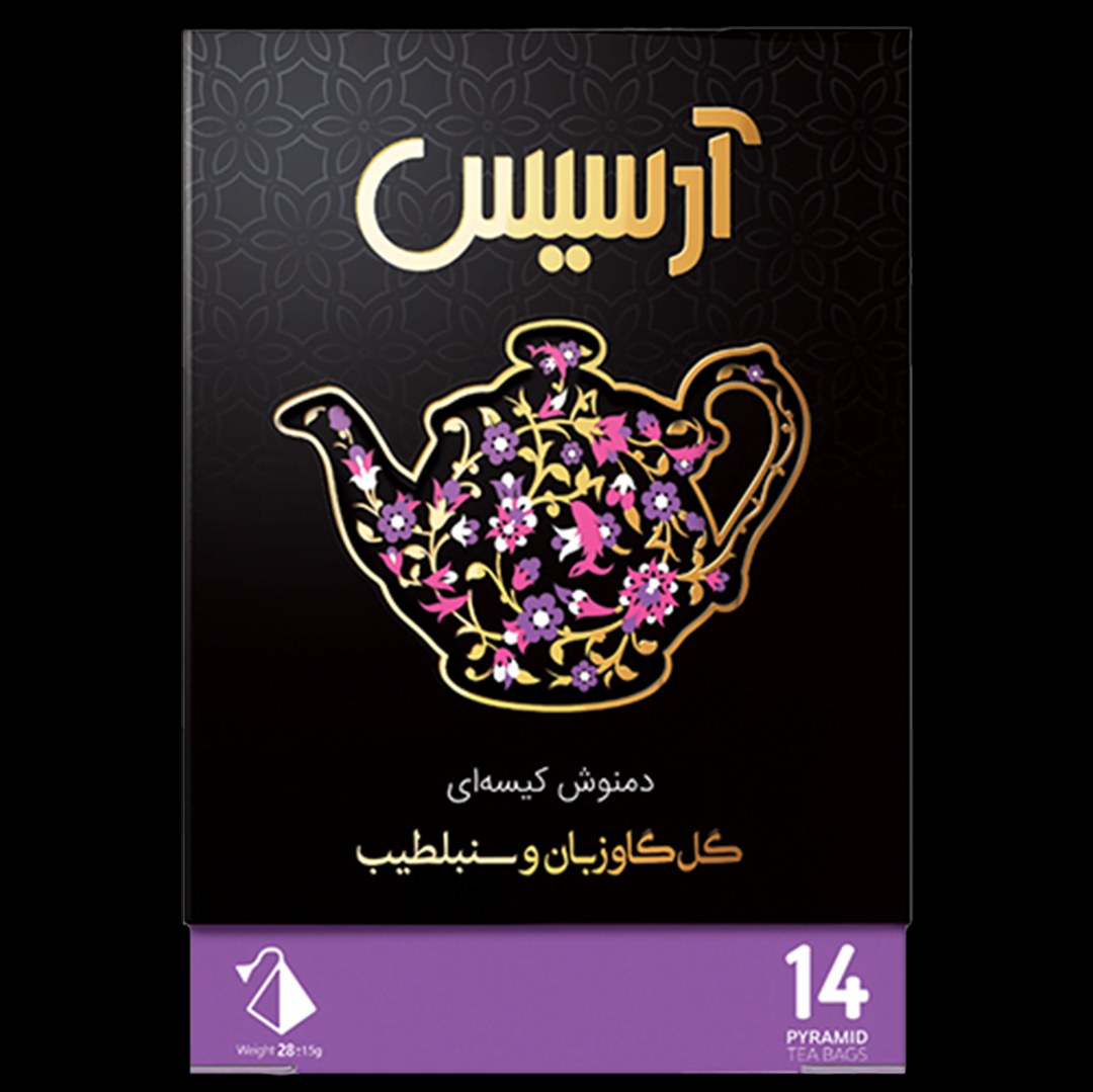 دمنوش گیاهی مخلوط سنبل الطیب و گل گاو زبان