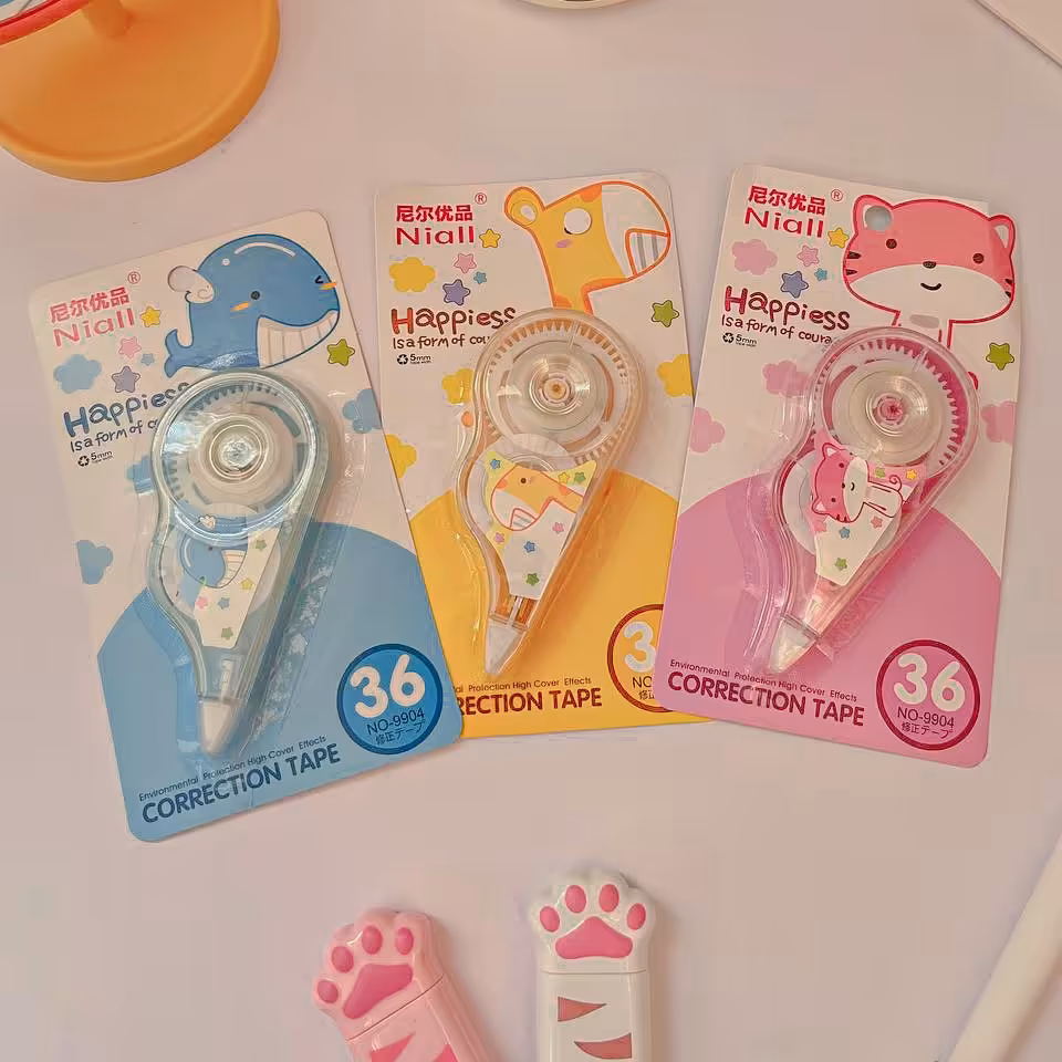 لوازم تحریر نوشت افزار لوازم تخریرفانتزی غلط گیر نواری حیوانات