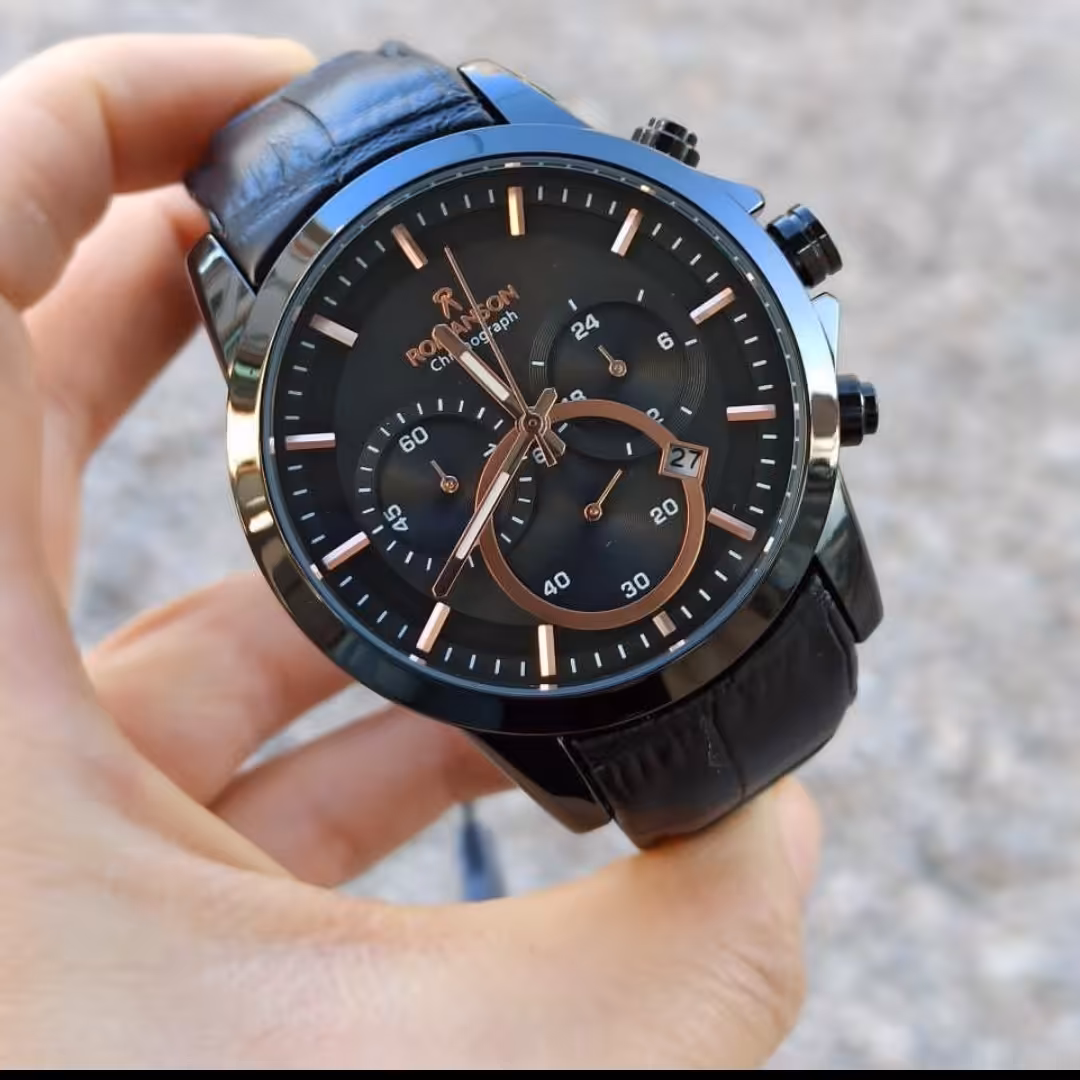 ساعت بند چرم رومانسون 
