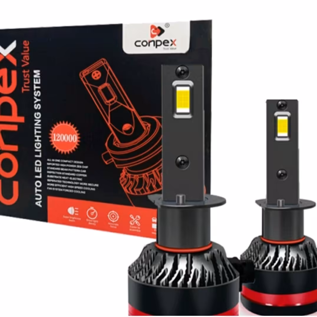 هدلایت m8 pro conpex اصلی پایه h11 پلم 120000 و 65 وات با گارانتی