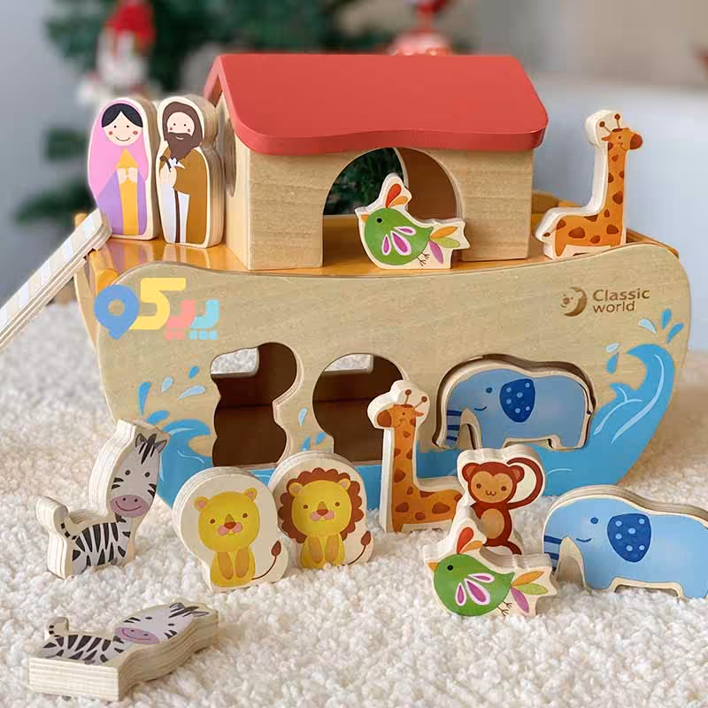 اسباب بازی چوبی کشتی نوح Classic World مدل Noha&#39;s Ark 4160