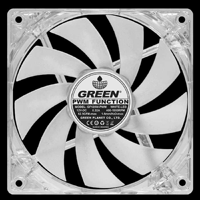 فن سی پی یو گرین Green True Spirit 120M BW Rev.A