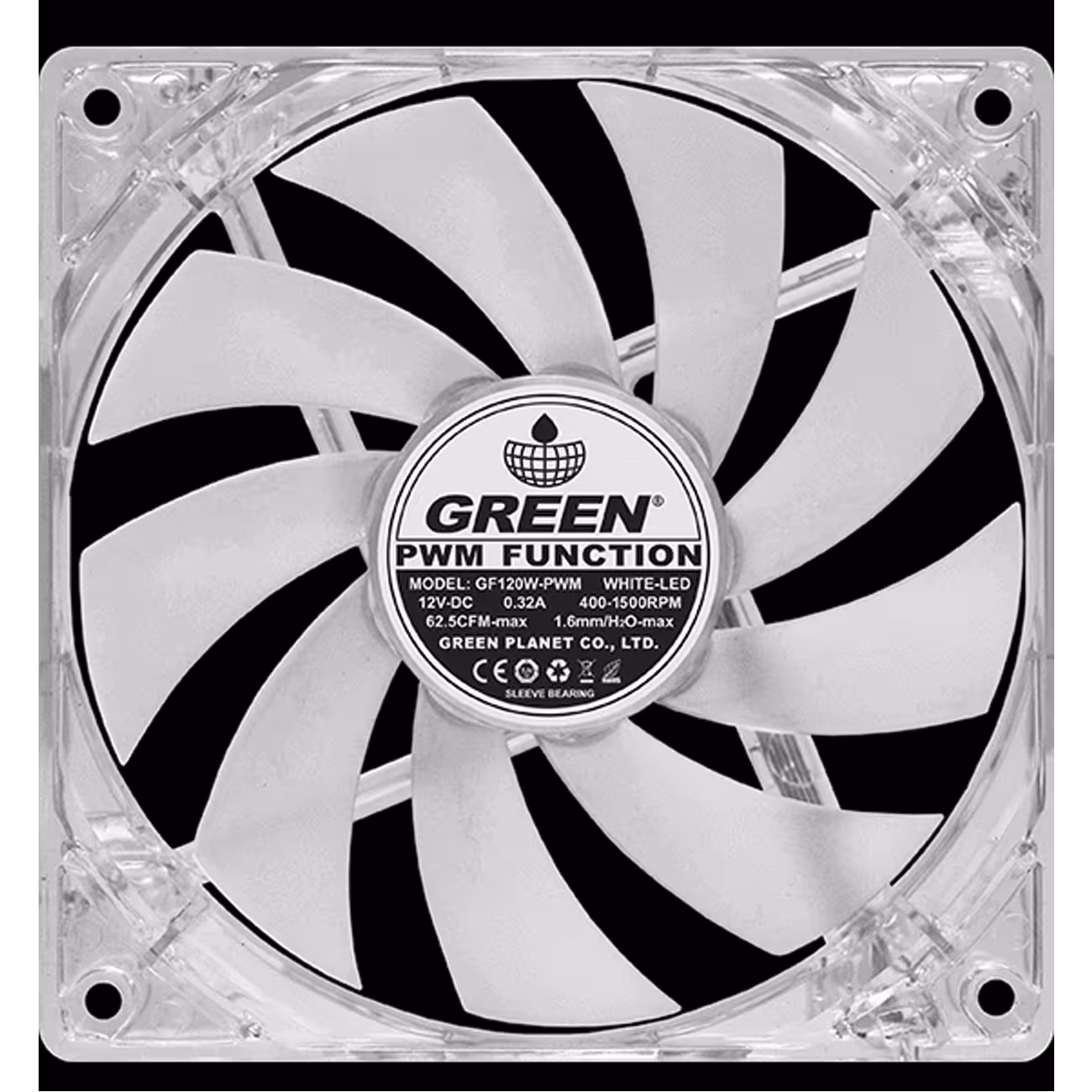 فن سی پی یو گرین Green True Spirit 120M BW Rev.A