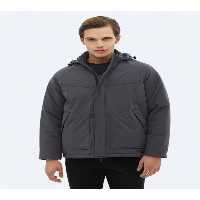 کاپشن خاکستری مردانه کت بافندگی اورجینال Kip