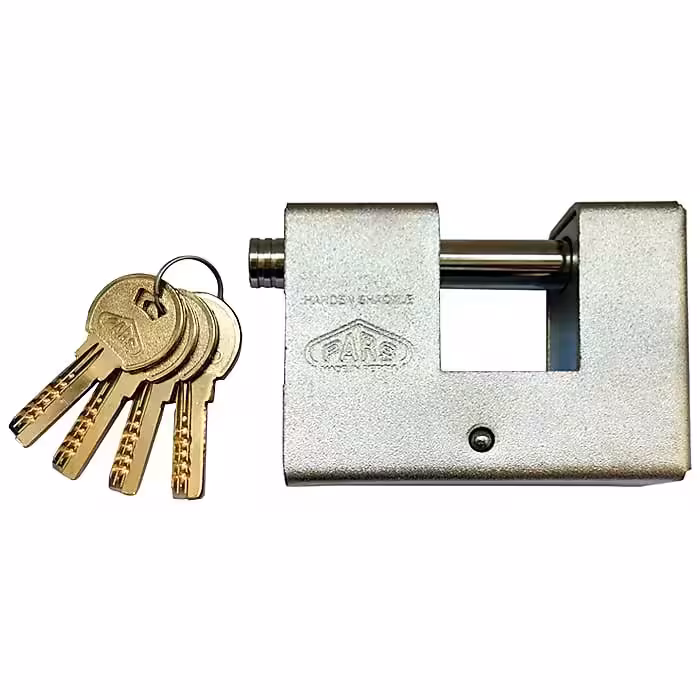 قفل کتابی مدل پارس PARS کلید کامپیوتر ضد اسید ضد برش ضد سرقت سایز 1000 روکش دار