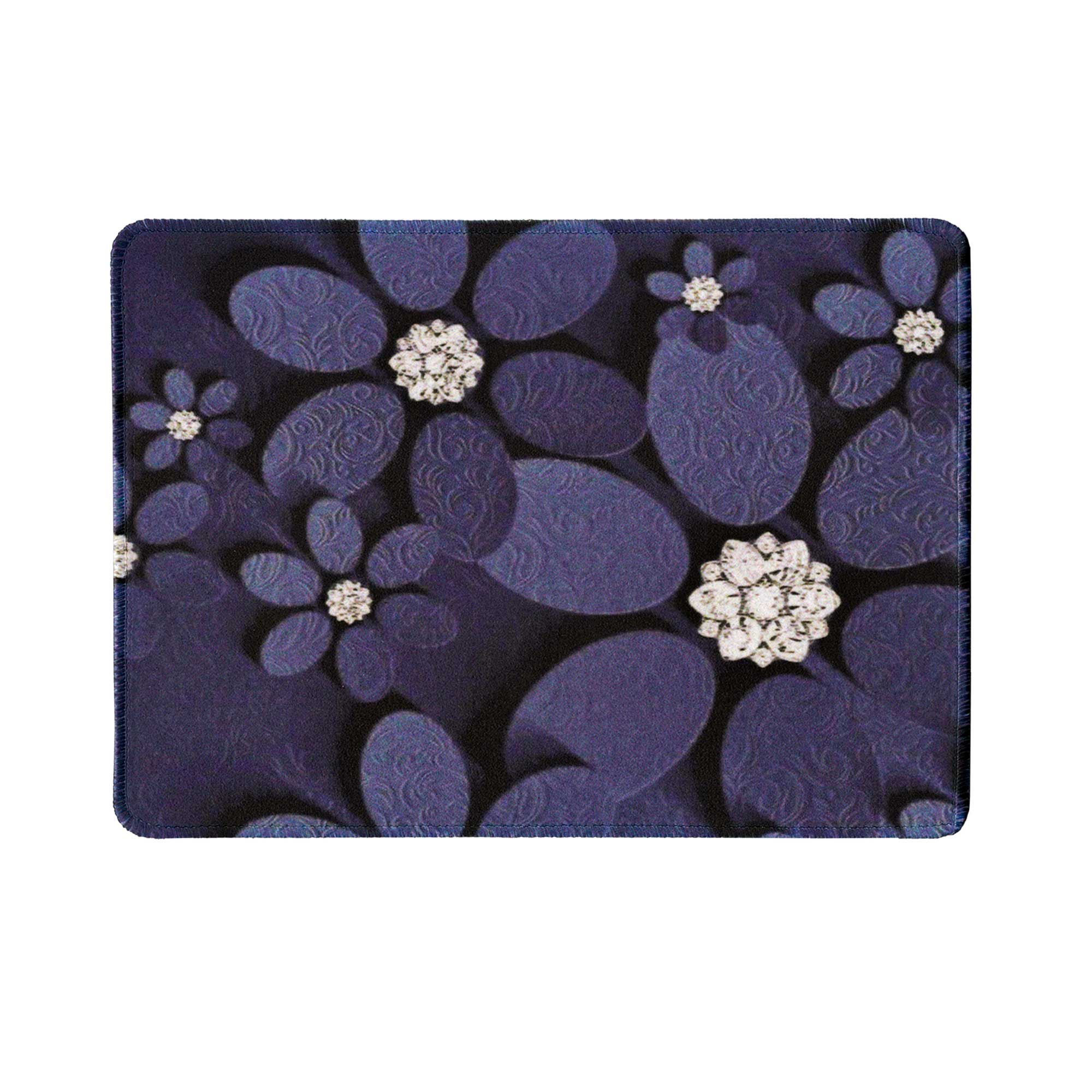 پد موس طرح BLACK FLOWERS مدل NU115 ابعاد 18*23 سانتی متر